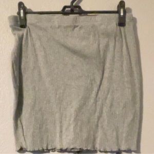 Soft short gray skirt #18